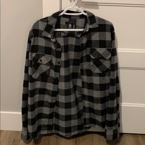 Amnesia Men’s Medium Black Flannel